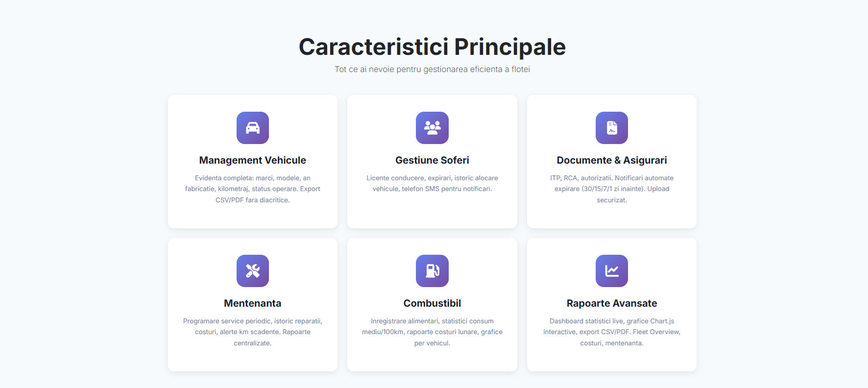 Fleetly.ro  – Sistem Profesional de Gestiune Flote Auto