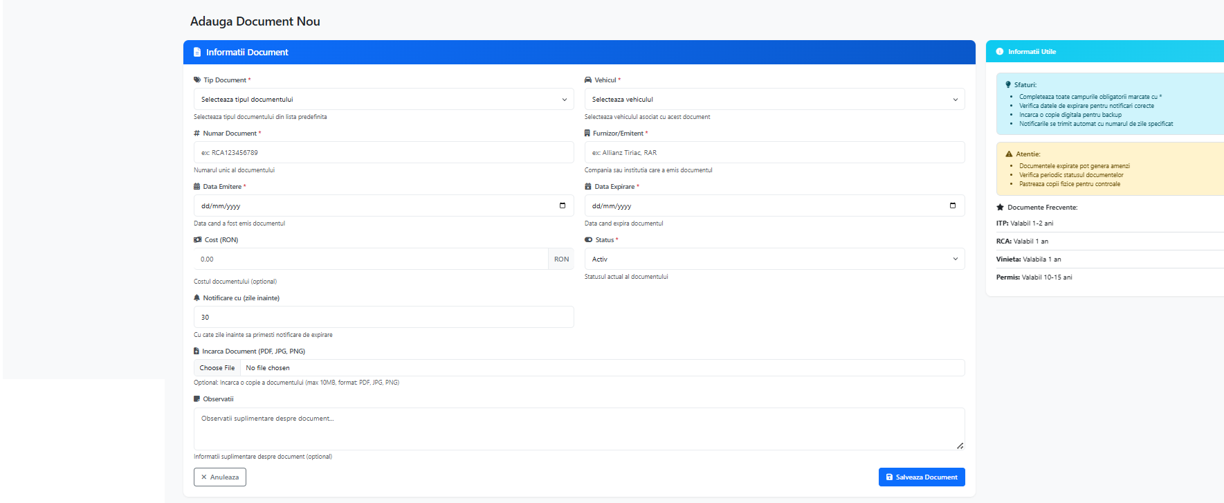 Fleetly.ro  – Sistem Profesional de Gestiune Flote Auto